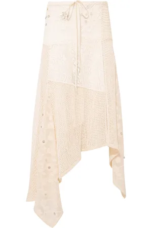 SIEDRES Felipe Asymmetric Lace Midi Skirt - - EU 38 - Moda Operandi