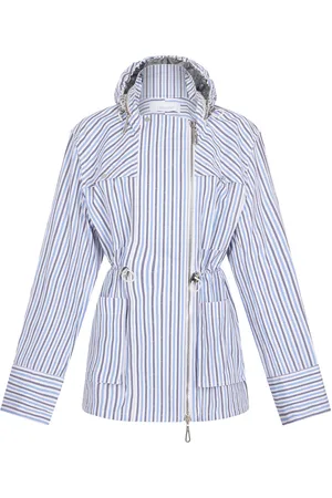 Paco rabanne Striped Cotton Jacket - - FR 36 - Moda Operandi