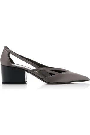 Prada Cutout Satin Pumps - - IT 36 - Moda Operandi