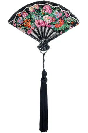 Judith Leiber Fan Fleur Royale Crystal Clutch - - OS - Moda Operandi