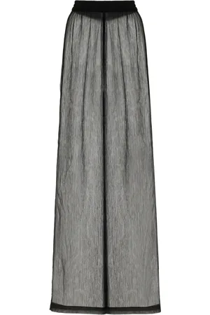 Jade Swim Mika Gauze Wide-Leg Pants - - L/XL - Moda Operandi