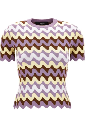 VERSACE Patterned Jacquard Knit Sweater - - IT 46 - Moda Operandi