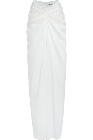 DEL CORE Gathered Satin Maxi Skirt - - IT 38 - Moda Operandi