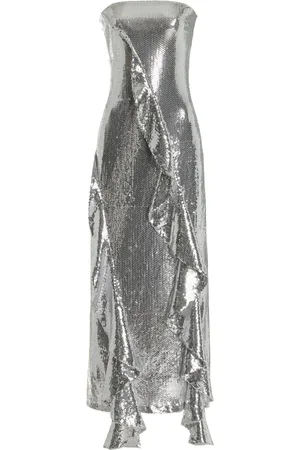 ROTATE Ruffled Sequined Midi Dress - - EU 40 - Moda Operandi
