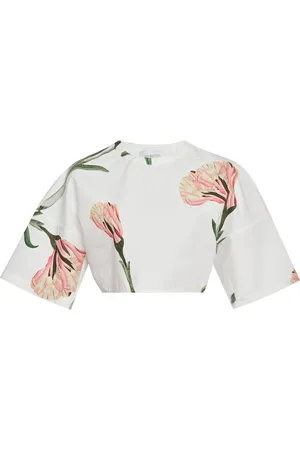Giambattista Valli Printed Cotton Poplin Top - - IT 40 - Moda Operandi