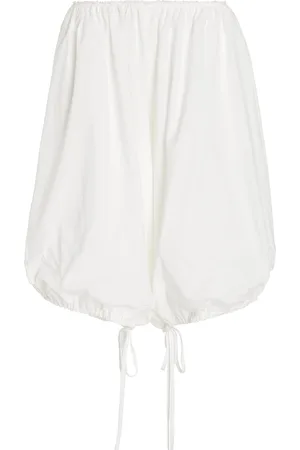 Colleen Allen Gathered Cotton Bloomer Shorts - - XS - Moda Operandi