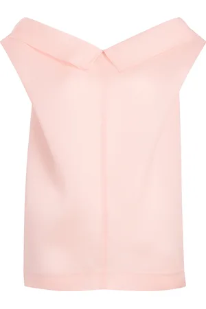 Khaite Selly Draped Silk Top - - US 2 - Moda Operandi