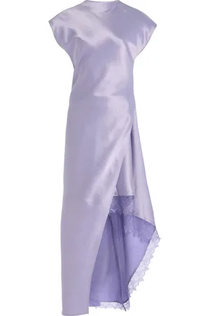J.W.Anderson Asymmetric Satin Maxi Dress - - UK 12 - Moda Operandi