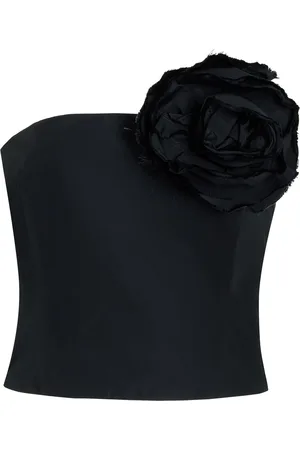 Bernadette Lena Rosette-Detailed Taffeta Corset Top - - FR 38 - Moda Operandi