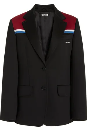 Miu Miu Notched Collar Fleece Blazer - - IT 36 - Moda Operandi