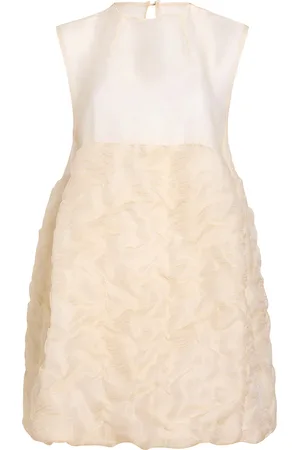 Khaite Blair Linen-Silk Gauze Mini Dress - - S - Moda Operandi