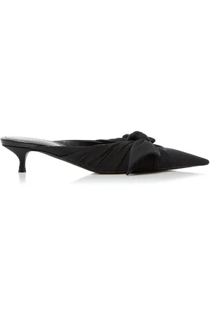 Balenciaga Knife Knot Cupro Mules - - IT 36 - Moda Operandi
