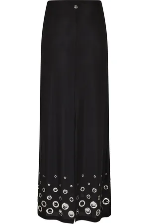 Paco rabanne Eyelet-Detailed Cupro Maxi Skirt - - FR 34 - Moda Operandi
