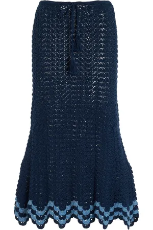 Escvdo Brisa Crocheted Cotton Midi Skirt - - XS - Moda Operandi