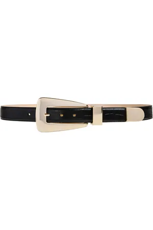 Khaite Lucca Croc-Effect Leather Belt - - 70 cm - Moda Operandi