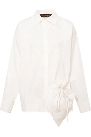 SIEDRES Arbena Oversized Cotton Shirt - - EU 34 - Moda Operandi