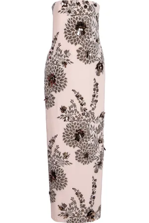 DELPOZO Exclusive Appliqued Silk-Blend Jacquard Maxi Dress - - FR 34 - Moda Operandi