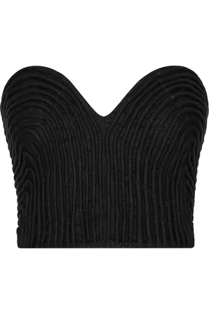 Andres Otalora Templo Hand-Embroidered Linen Corset Top - - US 12 - Moda Operandi
