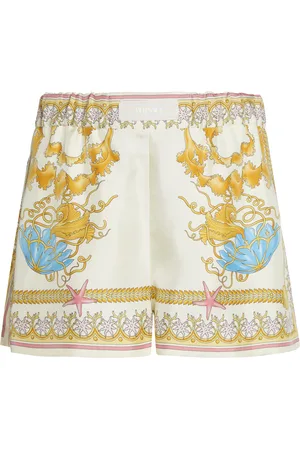 VERSACE La Vacanza Silk Twill Shorts - - IT 40 - Moda Operandi
