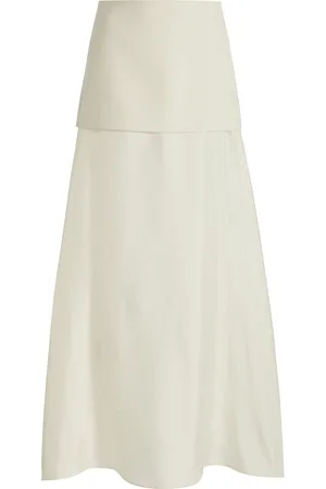 Rohe Silk-Detailed Wool-Blend Skirt - - FR 36 - Moda Operandi