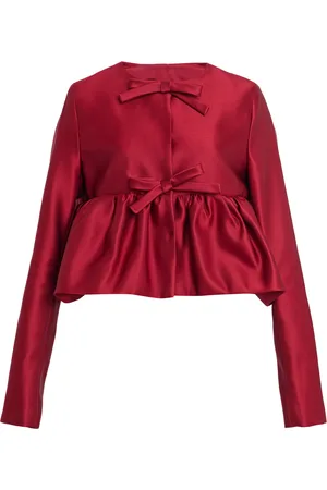 Giambattista Valli Bow-Detailed Douchesse Jacket - - IT 36 - Moda Operandi