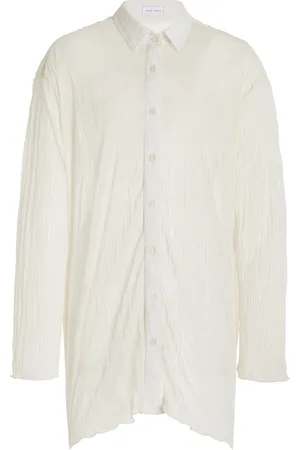 Jade Swim Ivey Crinkled Crepe Shirt - - S/M - Moda Operandi