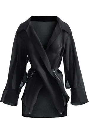 MATICEVSKI Phormium Zip-Detailed Silk Crepe De Chine Organza Top - - AU 6 - Moda Operandi