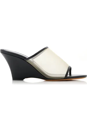 Khaite Marion Mesh Wedge Mules - - IT 40.5 - Moda Operandi