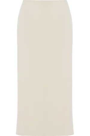 High Petra Checked-Jacquard Cotton-Blend Midi Skirt - - S - Moda Operandi