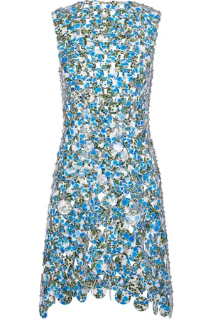Paco rabanne Printed Crepe Mini Dress - - FR 38 - Moda Operandi