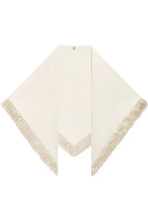 Totême Oversized Fringed Crepe Scarf - - OS - Moda Operandi