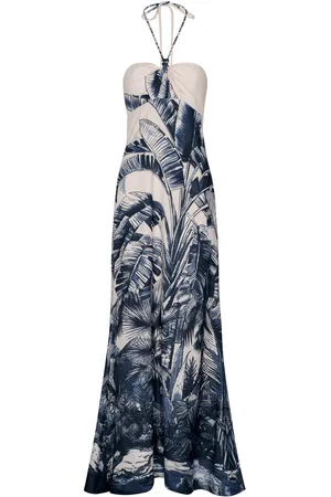 Andres Otalora Meu Sol Printed Linen-Blend Maxi Dress - - US 2 - Moda Operandi