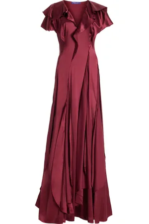 Ralph Lauren Josef Pleated Georgette Gown - - US 2 - Moda Operandi