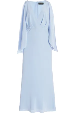 BRANDON MAXWELL The Camille Gathered Silk Crepe De Chine Maxi Dress - - US 0 - Moda Operandi