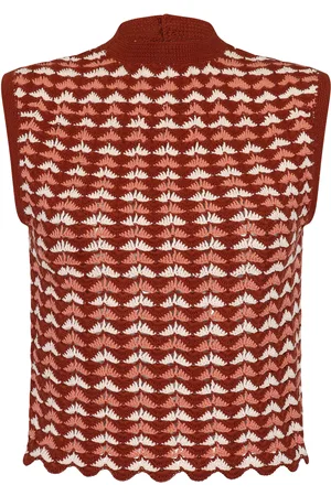 Escvdo Exclusive Motupe Crocheted Cotton Top - - S - Moda Operandi