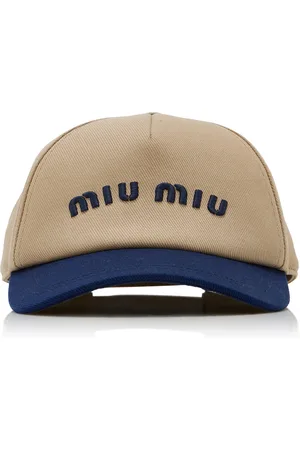 Miu Miu Cotton Baseball Cap - - M - Moda Operandi