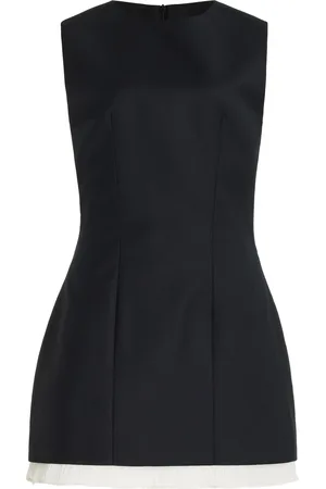 Anna Quan Mabel Stretch-Wool Mini Dress - - UK 4 - Moda Operandi