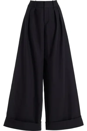 FRANCOISE Exclusive Mila Cotton Gabardine Wide-Leg Pants - - FR 36 - Moda Operandi
