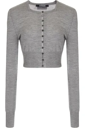 Jacquemus Spiaggia Cropped Wool-Blend Cardigan - - FR 40 - Moda Operandi
