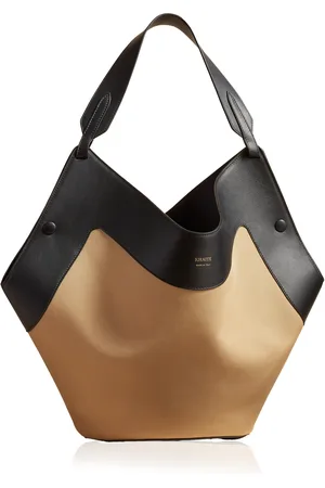 Khaite Lotus Medium Canvas-Leather Tote Bag - - OS - Moda Operandi