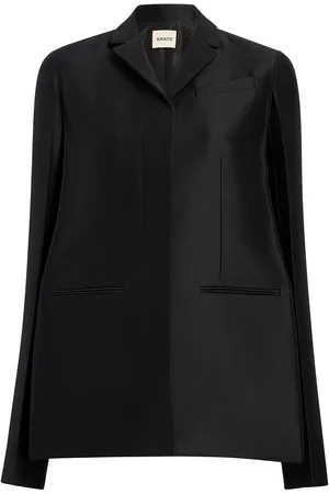 Khaite Crittan Wool-Silk Blazer - - US 4 - Moda Operandi