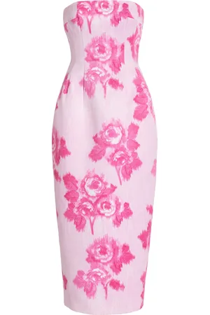 EMILIA WICKSTEAD Romina Faille Taffeta Midi Dress - - UK 10 - Moda Operandi