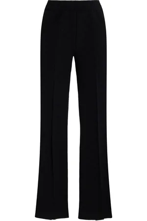High Long Kick Flared Stretch-Cotton Knit Pants - - XS - Moda Operandi
