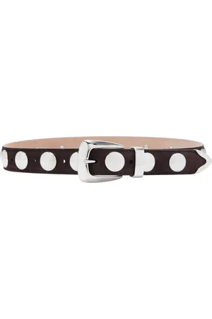 Khaite Benny Studded Suede Belt - - 70 cm - Moda Operandi
