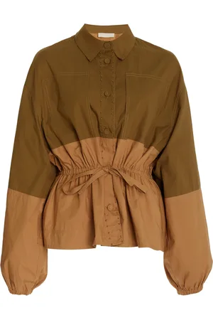 ULLA JOHNSON Arlo Cinched Cotton Utility Jacket - - P - Moda Operandi