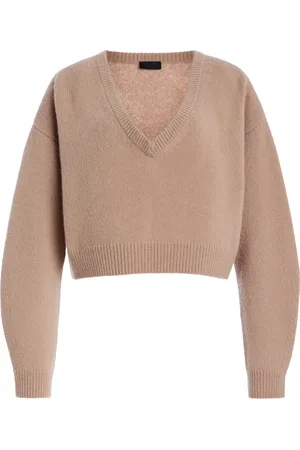 LAPOINTE Cashmere-Silk Cropped Sweater - - S - Moda Operandi