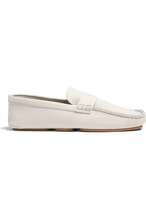 Khaite Billy Pebbled Leather Loafers - - IT 36 - Moda Operandi