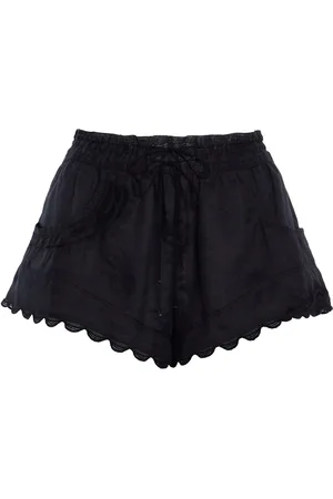Isabel Marant Lola Scalloped Voile Shorts - - FR 38 - Moda Operandi