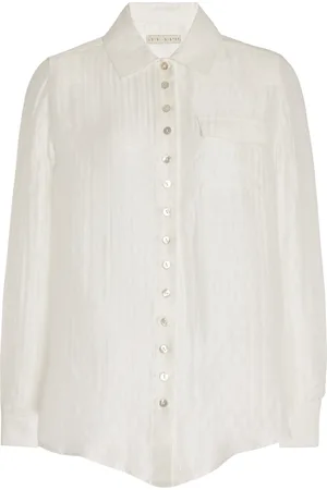Usisi Sister Frida Linen-Blend Shirt - - L - Moda Operandi