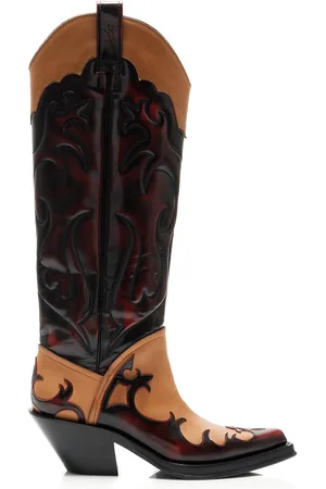 GABRIELA HEARST Capitana Leather Western Boots - - IT 37 - Moda Operandi